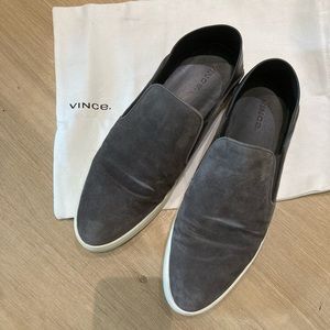 Vince brown suede pull on shoe